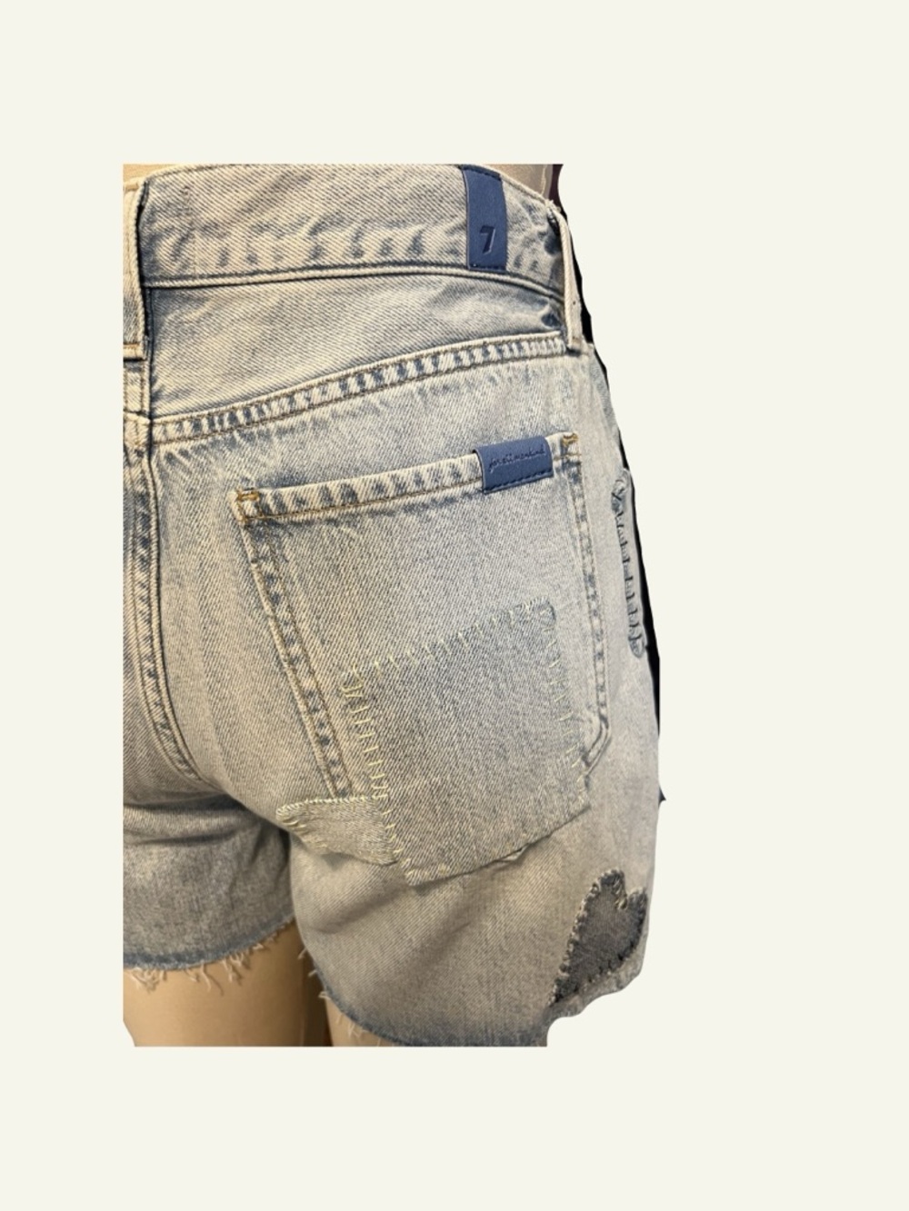 7 For All Mankind Denim Shorts - Picture 4 of 6